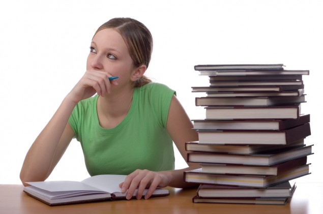 GIRL with books girl studying